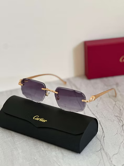 Cartier Panthère Zonnebril - Grijze Glazen