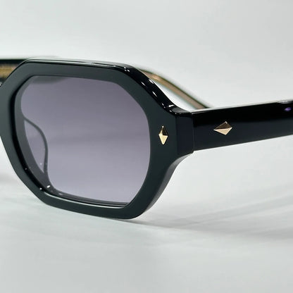 Men's John Dalia MILLA Luxury Brand Designer Sunglasses - Square Hexagon Acetate Frame Retro Vintage Eyewear for Summer small size vintage style