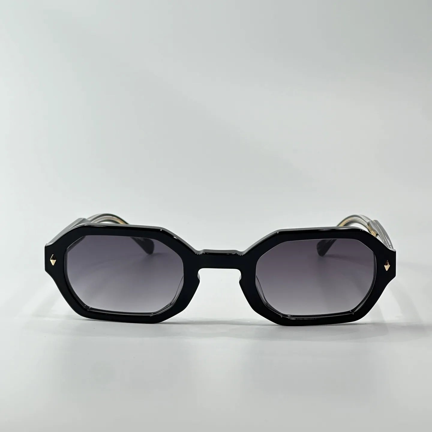 Men's John Dalia MILLA Luxury Brand Designer Sunglasses - Square Hexagon Acetate Frame Retro Vintage Eyewear for Summer small size vintage style