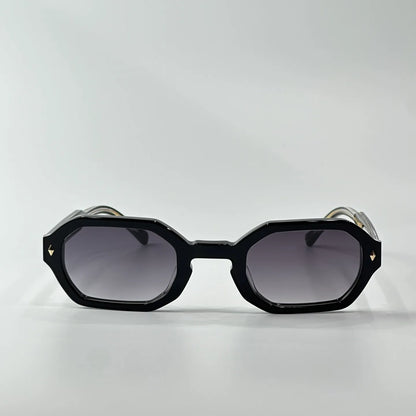 Men's John Dalia MILLA Luxury Brand Designer Sunglasses - Square Hexagon Acetate Frame Retro Vintage Eyewear for Summer small size vintage style