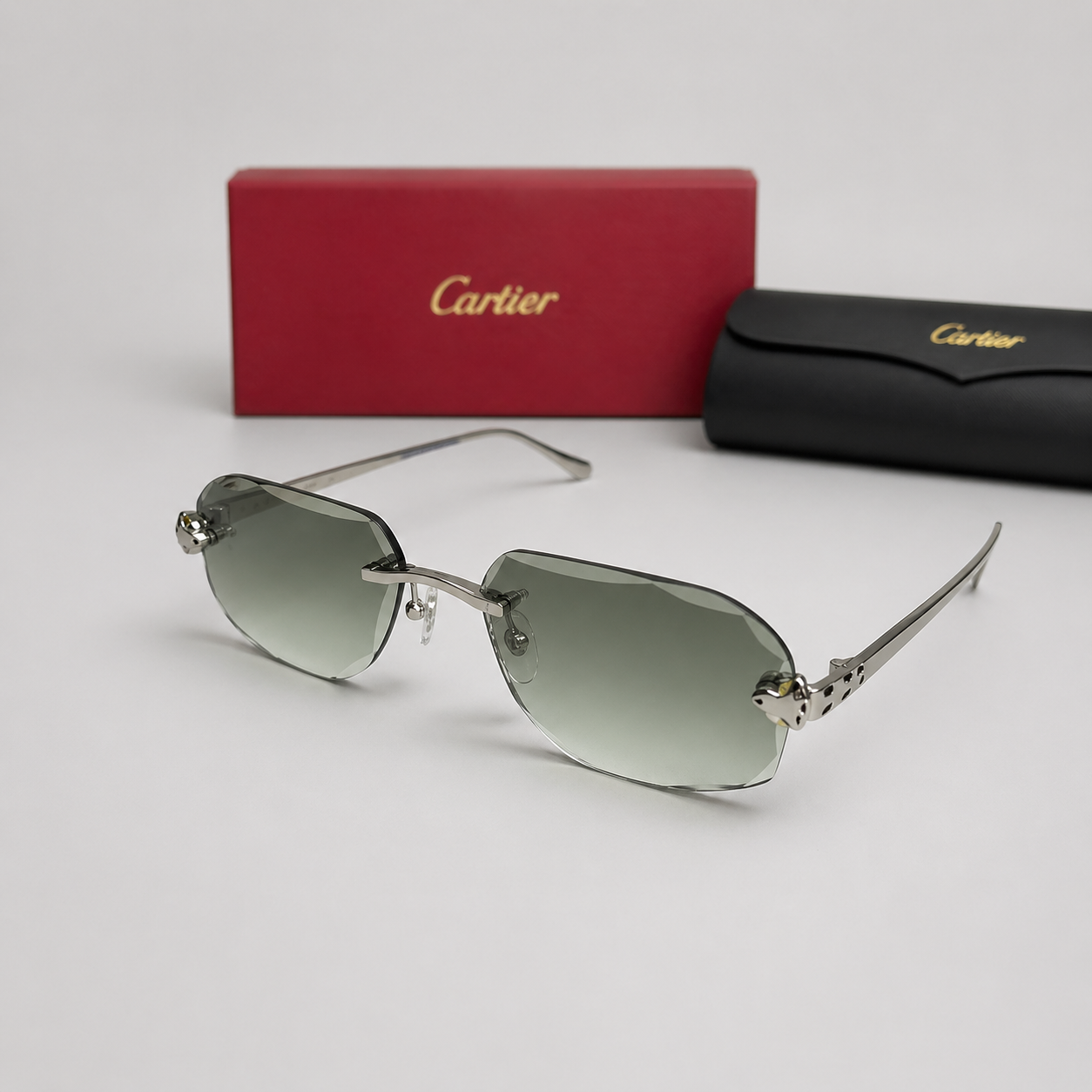 Cartier Panthère Zonnebril - Groene Glazen