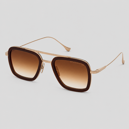 DITA Flight Zonnebril Root Beer Goud