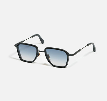 Sunglasses Model André 2.0 in C303 with light blue gradient lenses from John Dalia